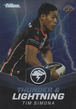 2015 ESP Traders - Thunder and Lightning #TL 32/32 Tim Simona Front